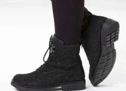 Waldläufer, bequeme Damen-Stiefeletten, Weite G, mit herausnehmbarem Fußbett