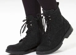 Waldläufer, bequeme Damen-Stiefeletten, Weite G, mit herausnehmbarem Fußbett