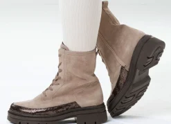 Waldläufer, bequeme Damen-Stiefeletten, Winterschuhe, Weite H, mit herausnehmbarem Fußbett