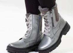 Waldläufer, gefütterte Damen-Stiefeletten, Winterschuhe, Weite H, mit Lammfell