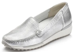 Waldläufer, klassische Damen-Slipper, Weite H, mit herausnehmbarem Fußbett