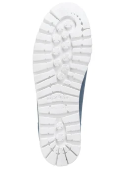 Waldläufer Mokassin-Slipper mit bunten Glitzersteinchen besetzt