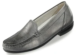 Waldläufer Mokassin-Slipper aus edlem Rind-Nappaleder