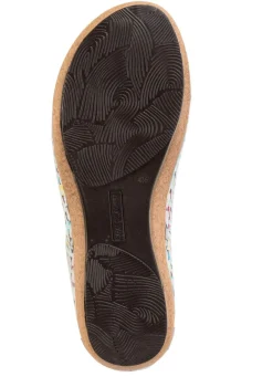 Waldläufer Sandale aus effektvoll bedrucktem Nubukleder