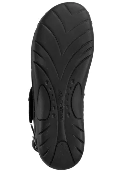 Waldläufer Sandale mit Metallschmuck mit Glitzersteinchen