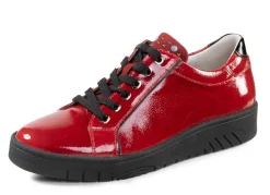 Waldläufer Schnürschuh aus weichem Knautschlackleder