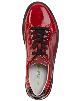 Waldläufer Schnürschuh aus weichem Knautschlackleder