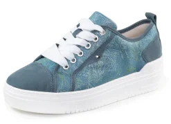 Waldläufer Schnür-Sneaker mit verspieltem Druck