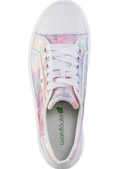Waldläufer Schnür-Sneaker mit verspieltem Druck