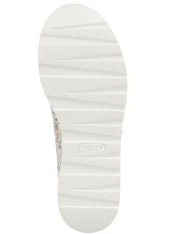 Waldläufer Sneaker aus floral bedrucktem Nubukleder