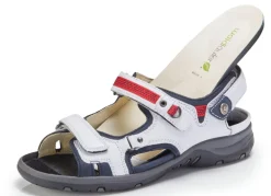 Waldläufer, sportliche Damen-Sandalen, Weite H, mit herausnehmbarem Fußbett