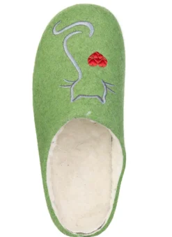 Warme Damen-Hausschuhe, mit Wolle