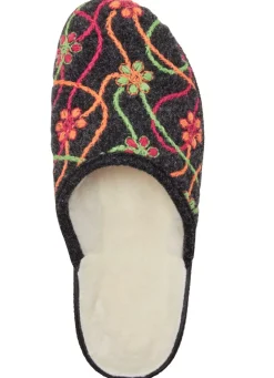 Warme Damen-Hausschuhe, mit Schurwolle