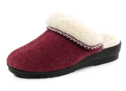 Warme Damen-Hausschuhe, Weite H, mit Wolle