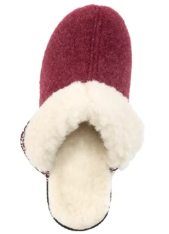 Warme Damen-Hausschuhe, Weite H, mit Wolle