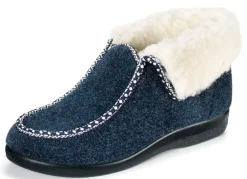 Warme Damen-Hausschuhe, Weite H, mit Wolle