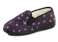 Warme Damen-Hausschuhe, Weite H, mit Wolle