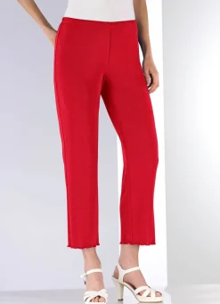 Weich fließende, 7/8-lange Hose