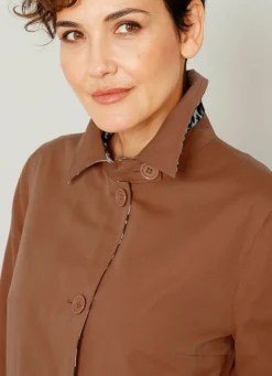 Wendemantel mit Animalprint