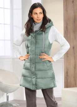 Weste mit fester Kapuze