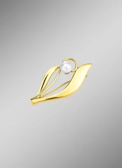 Wundervolle Anstecknadel mit Süßwasser-Zuchtperle