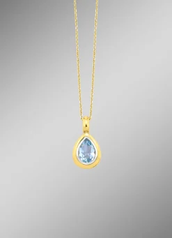 Wundervoller Tropfen-Anhänger mit Ankerkette