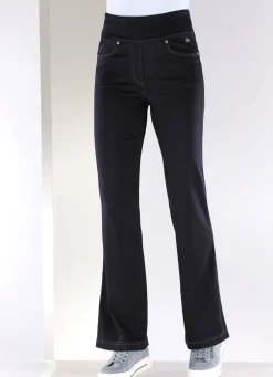 Yoga-Jeans mit ausgestellter Fußweite