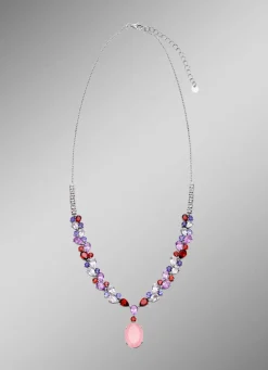 Zauberhafte Halskette mit echten Edelsteinen