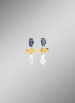 Zauberhafte Ohrstecker in Tricolor