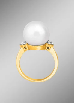 Zauberhafter Damenring mit Südsee-Perle