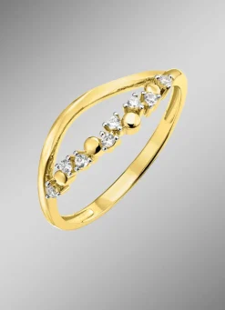 Zeitlose Eleganz: Damenring mit synth. Zirkonia