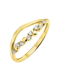 Zeitlose Eleganz: Damenring mit synth. Zirkonia