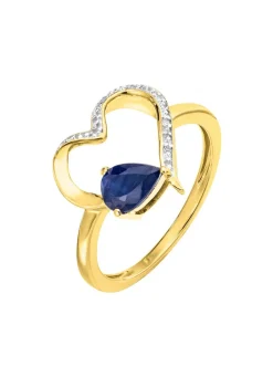 Zeitlose Romantik: Damenring mit echtem Safir