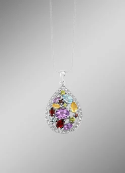 Zeitlose Schönheit: Garnitur mit Diamant und Edelsteinen