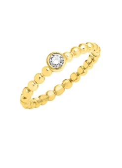 Zeitloser Damenring aus Gold mit Brillant