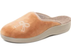 Zweierpack, klassische Damen-Hausschuhe, Weite G, mit funkelnden Glitzersteinchen