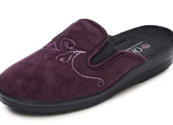 Zweierpack, klassische Damen-Hausschuhe, Weite H, mit Gummizug