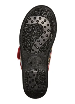 Zweierpack, klassische Damen-Hausschuhe, Weite H, mit Klettverschluss