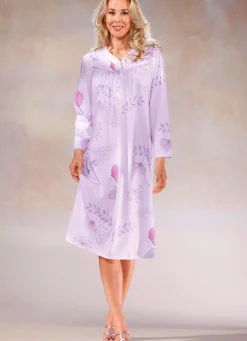 Zweierpack Nachthemden, 3/4 -langen Ärmeln mit Knopfleiste