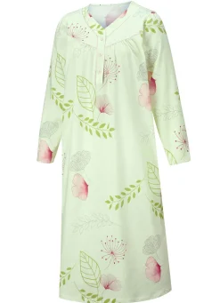 Zweierpack Nachthemden, 3/4 -langen Ärmeln mit Knopfleiste