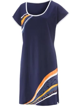 Zweierpack Nachthemden, kürzer geschnitten aus Baumwolle