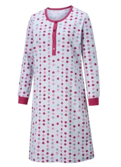 Zweierpack Nachthemden, Langarm mit Knopfleiste und Bündchen