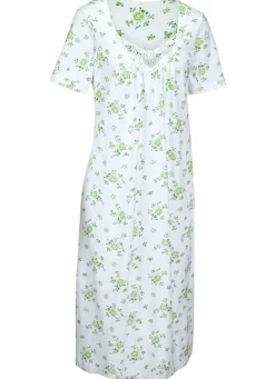 Zweierpack Nachthemden mit Rundhals und Alloverdessin