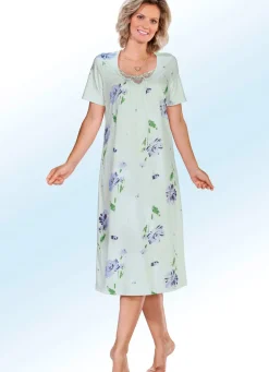 Zweierpack Nachthemden mit kurzen Ärmeln und Spitze