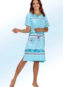 Zweierpack Nachthemden mit platziertem Druck vorne