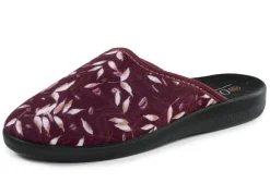 Zweierpack Pantoffeln aus samtig, weichem, bedrucktem Textilmaterial