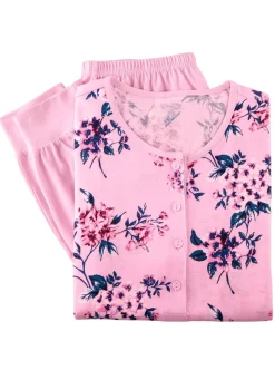 Zweierpack Schlafanzüge, Langarm und Knopfleiste